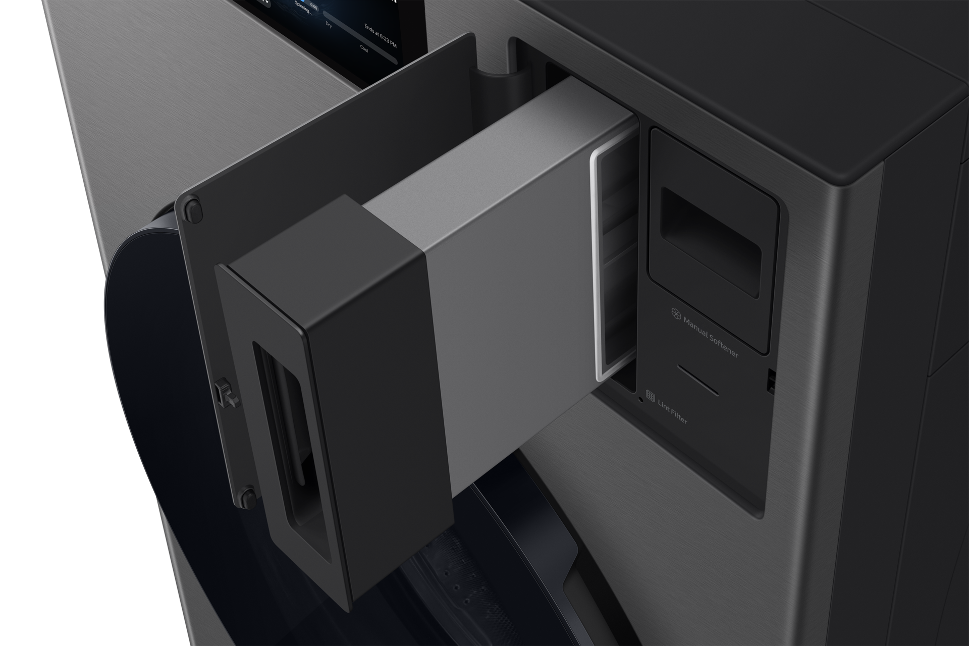 Bespoke AI Laundry (Combo) All-in-One Combo 25kg + 20kg Lint-Filter Dark Gray 