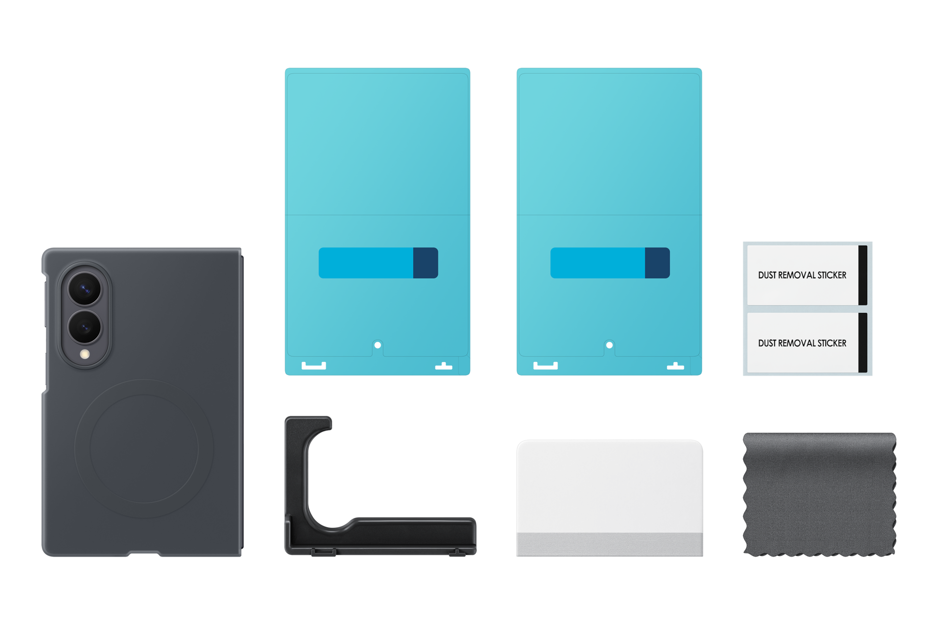 Galaxy Z Fold8 Silicone Magnet Case Set-Cut Graphite 