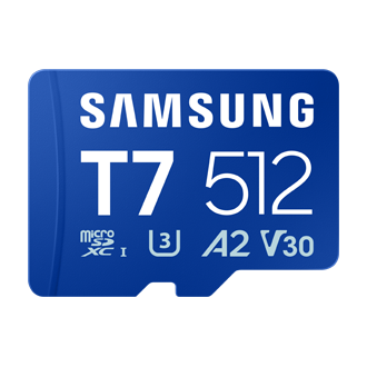 T7 microSD Card microSDXC™ UHS-I Card Front Blue 