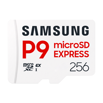 P9 MicroSD Express Card 800 MB/s  Front White 