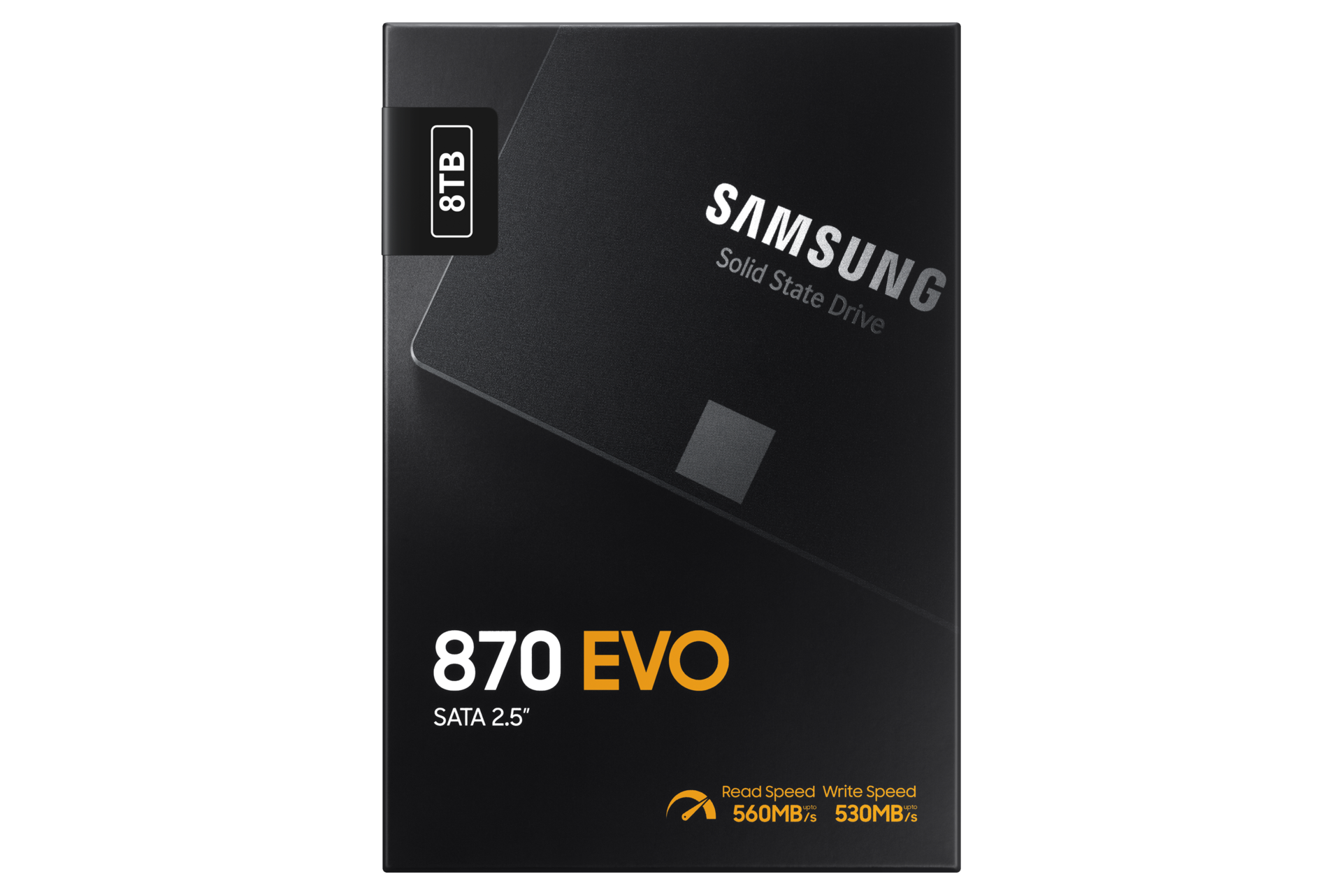 870 EVO SATA 2.5" SSD PKG-Front Black 