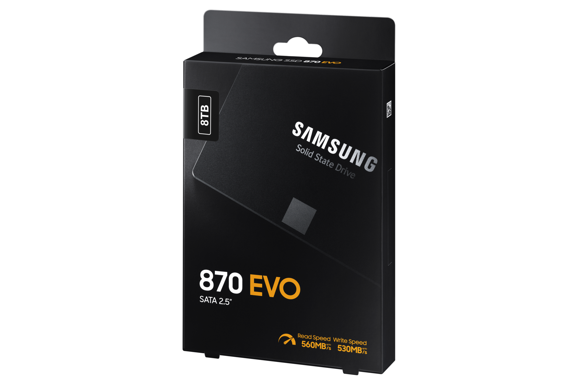 870 EVO SATA 2.5" SSD PKG-R-Perspective Black 