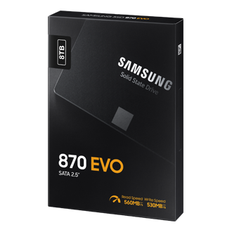 870 EVO SATA 2.5" SSD PKG-R-Perspective Black 