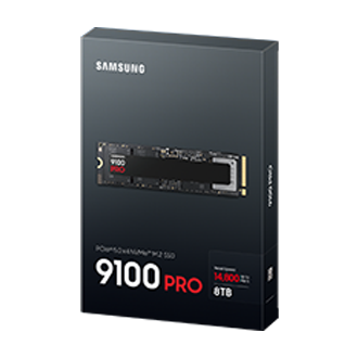 9100 PRO PCIe®5.0 NVMe™ M.2 SSD PKG-R-Perspective Black 