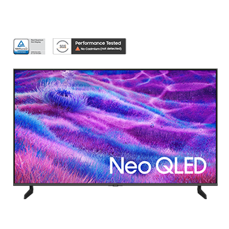 Neo QLED QN80F 4K Samsung Vision AI Smart TV (2025) Front Silver 