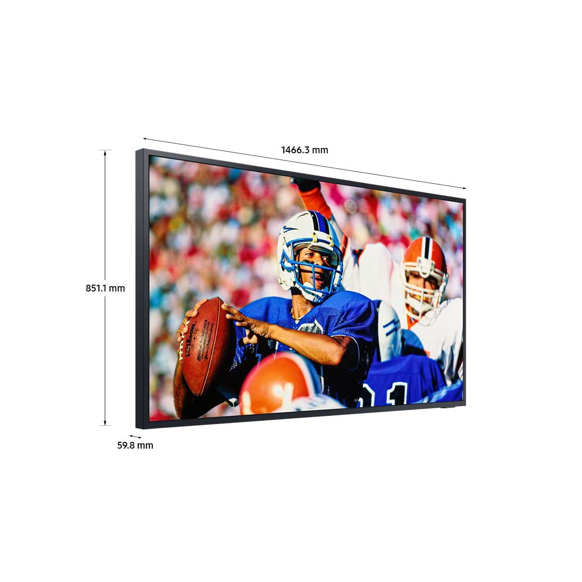 Dimension of Samsung The Terrace LST9T 65" for outdoor use