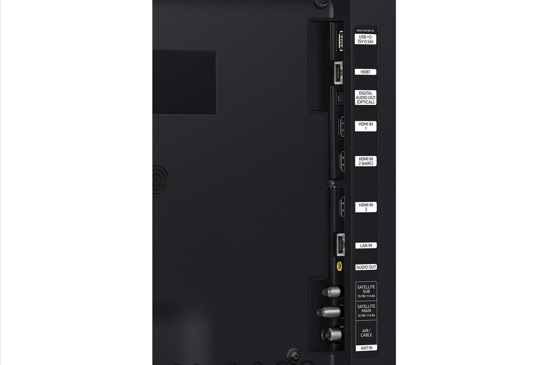 Samsung 4K outdoor TV The Terrace LST9 has USB, HDMI, LAN, antenna ports and etc.