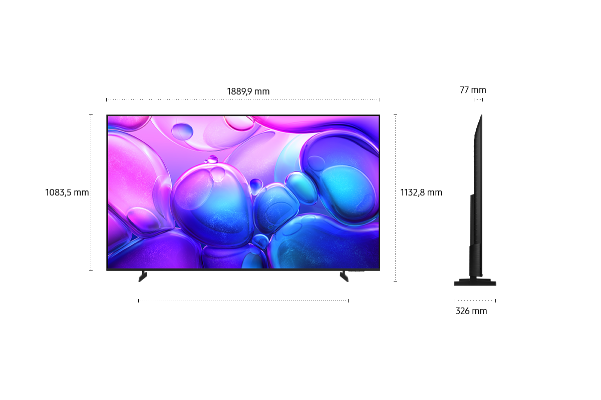 85" QLED Q6F 4K Vision AI Smart TV (2025) Black