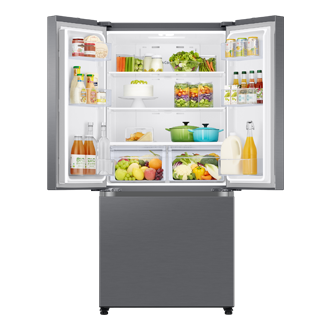 Chladnička French Door 496 ℓ Série RF5000A s Wifi RF50C510ES9/EO Front-Open-With-Food Silver 