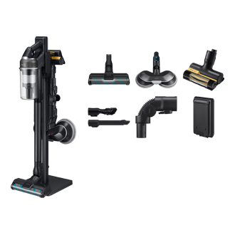 Jet 95S Stick Vacuum Cleaner 280W / 60min 2.49kg with the Slim LED Brush Front Soapstone Charcoal 