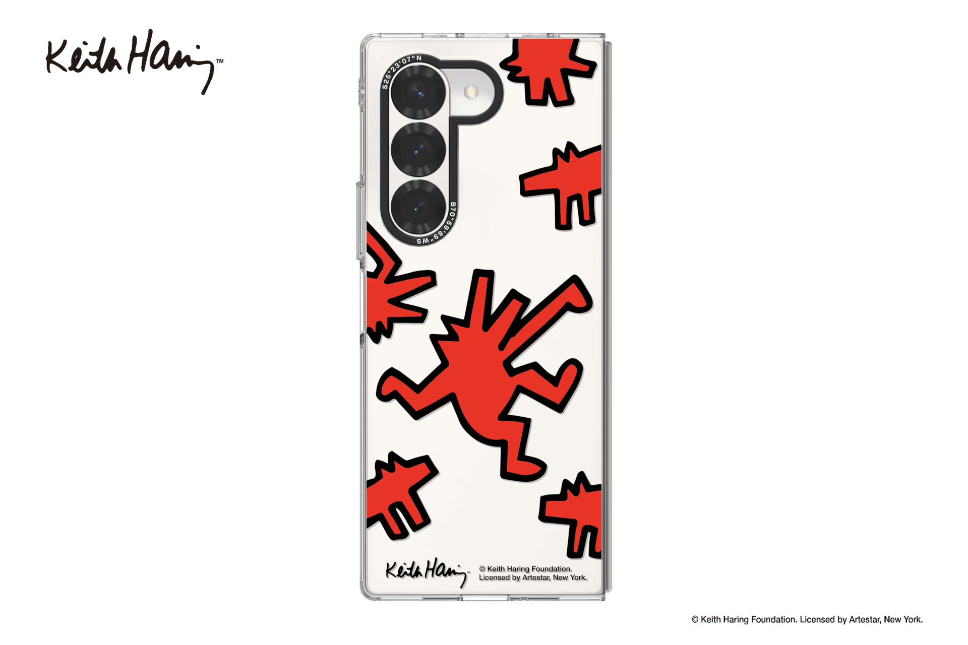 Slash B Slash Keith Haring Slickback Slim Impression Case Galaxy