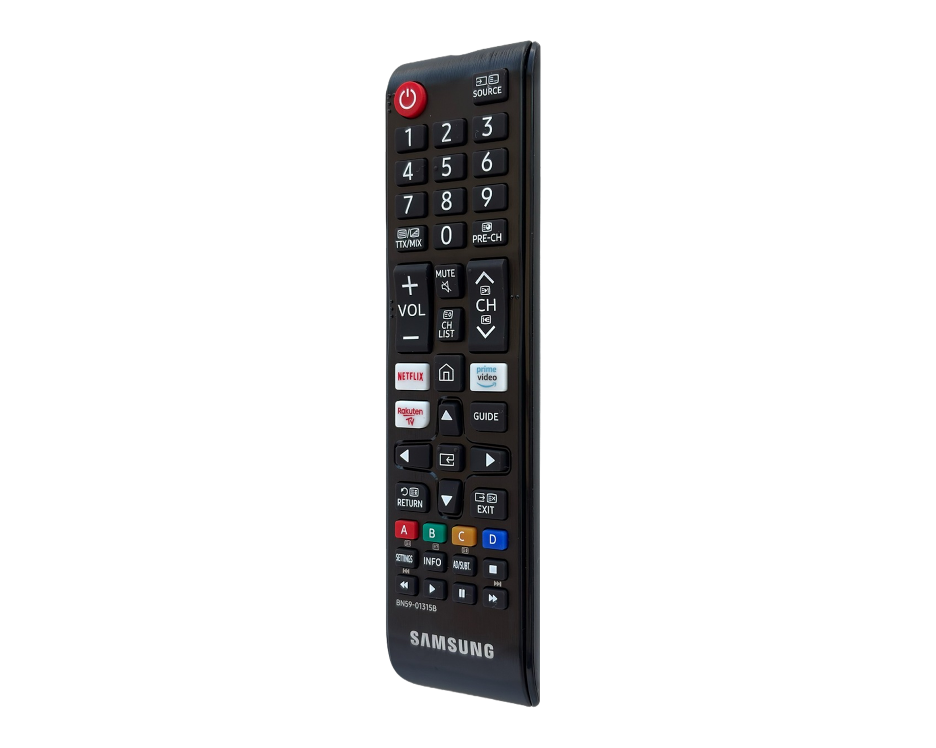 Numerische Smart TV Fernbedienung (Ersatzteil) Schwarz