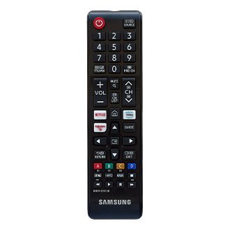 Numerische Smart TV Fernbedienung (Ersatzteil) Schwarz
