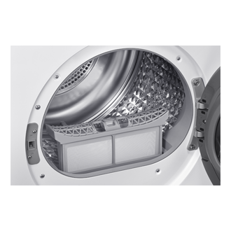 9 kg Trockner DV5000D mit Optimal Dry, EEK: C Detail-Drum White 