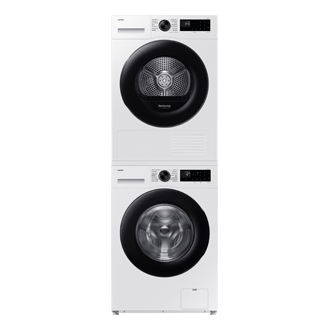 9 kg Trockner DV5000D mit Optimal Dry, EEK: C Stack-Front-Door-Closed White 
