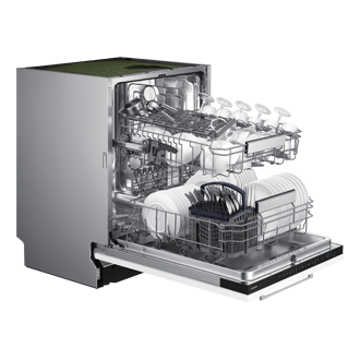 DW70H72WCB0U1, Geschirrspüler 60 cm, Vollintegrierbar mit Festtürtechnik, EEK: C, 13 Maßgedecke, 10,5 L, 44 dB(A) Dynamic1 Gray 