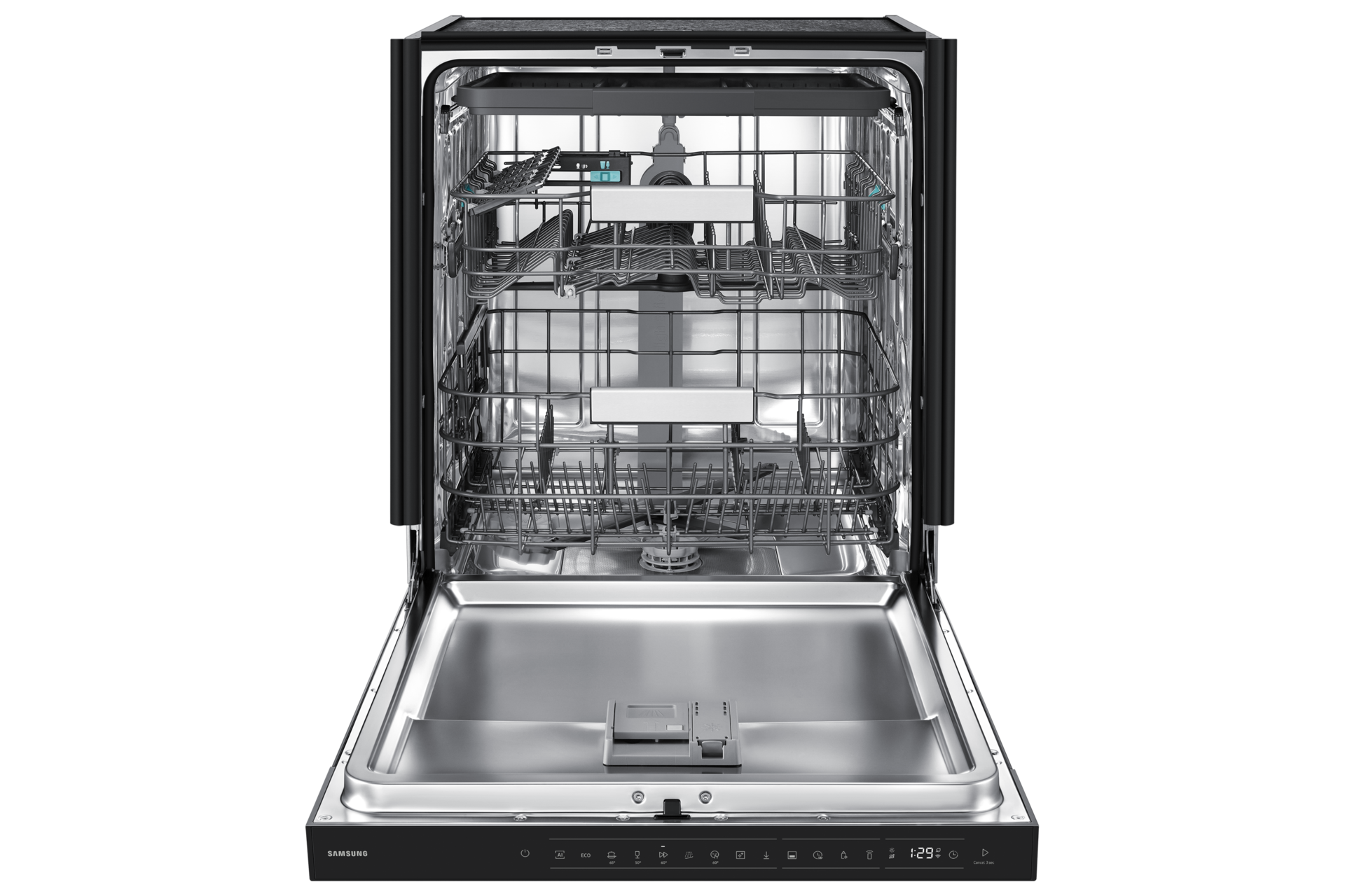 DW80H Teilintegrierbarer Geschirrspüler mit Festtürtechnik, 60 cm,  EEK: A, 14 Maßgedecke Front-Open2 White 