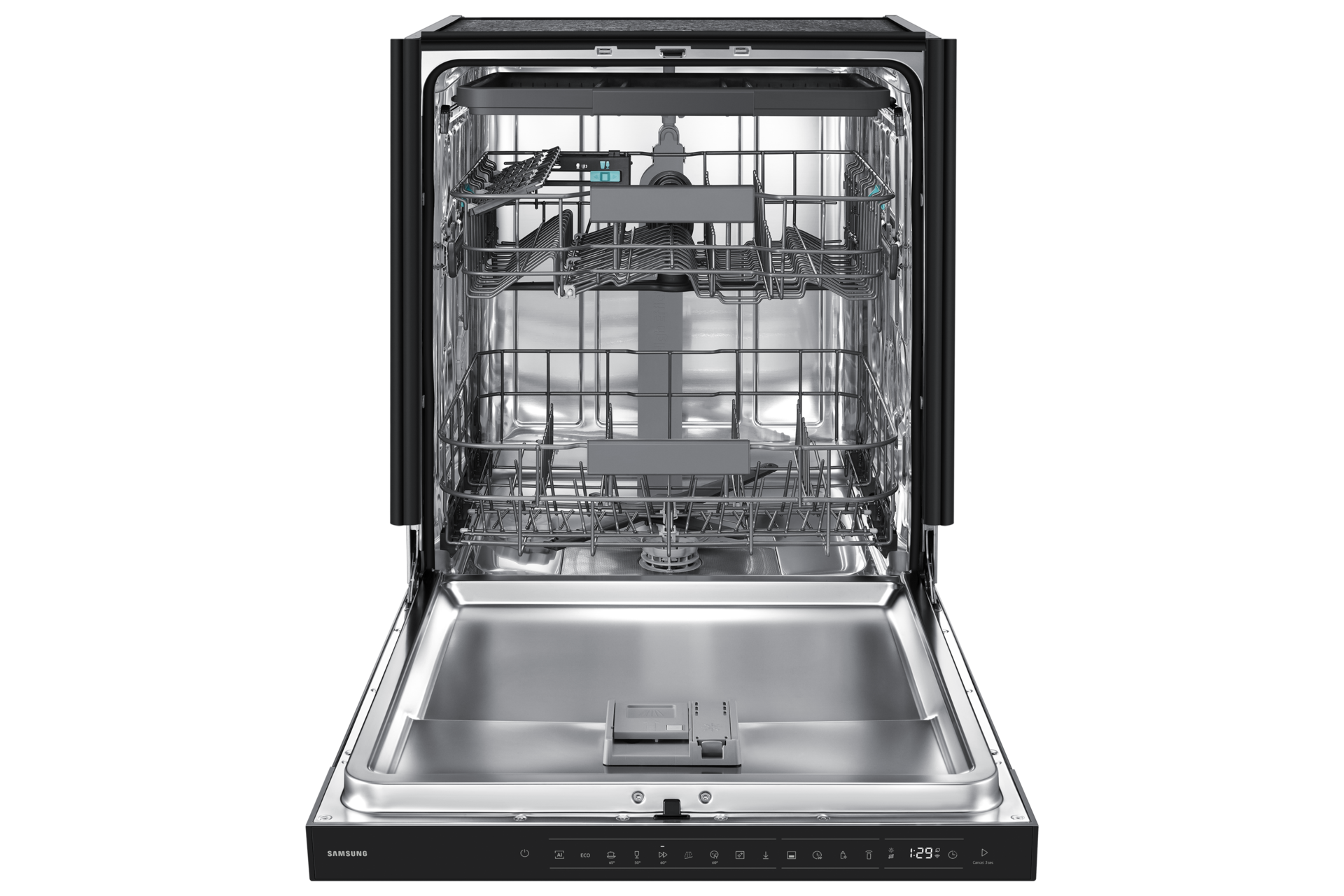 DW80H Teilintegrierbarer Geschirrspüler mit Festtürtechnik,  60 cm, EEK: B, 14 Maßgedecke Front-Open2 White 