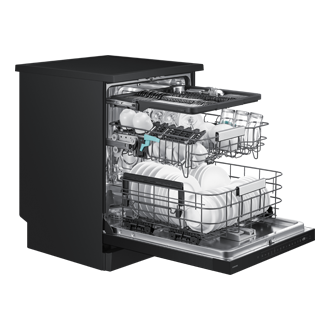 DW80H Freistehender Geschirrspüler, 60 cm, EEK: A, 14 Maßgedecke Dynamic1 Black 
