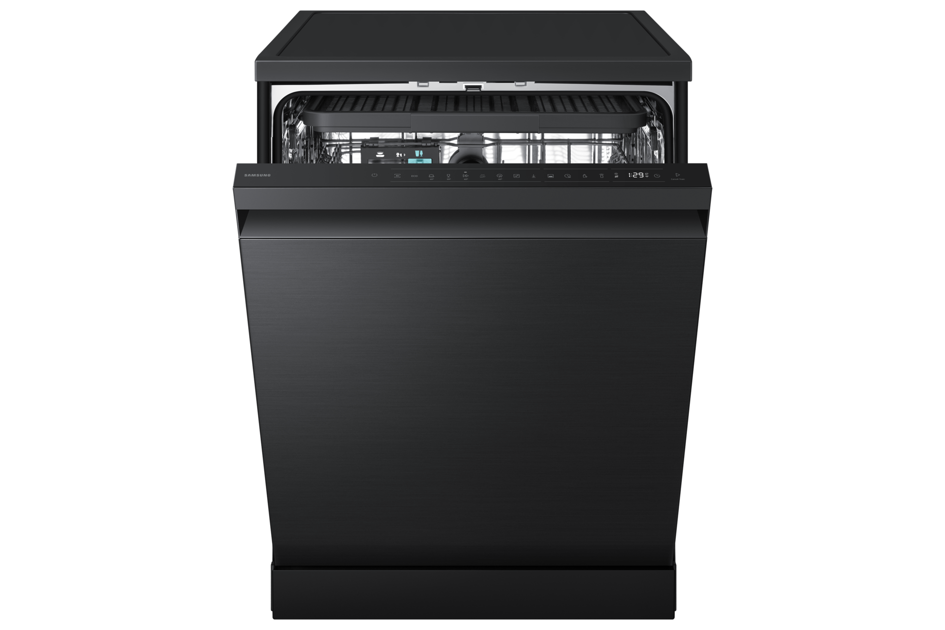 DW80H Freistehender Geschirrspüler, 60 cm, EEK: B, 14 Maßgedecke Front-Open Black 