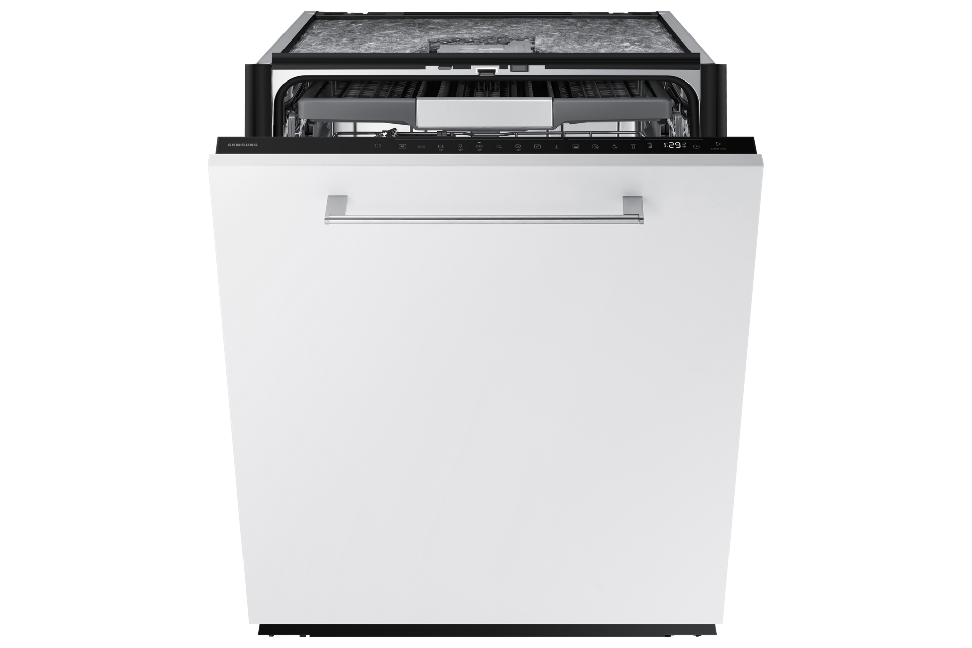 DW90H Vollintegrierbarer Geschirrspüler mit Festtürtechnik, 60 cm, EEK: A-20%, 14 Maßgedecke Front-Open White 