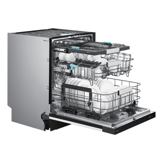 DW90H Teilintegrierbarer Geschirrspüler mit Festtürtechnik, 60 cm, EEK: A-20%, 14 Maßgedecke Dynamic1 White 