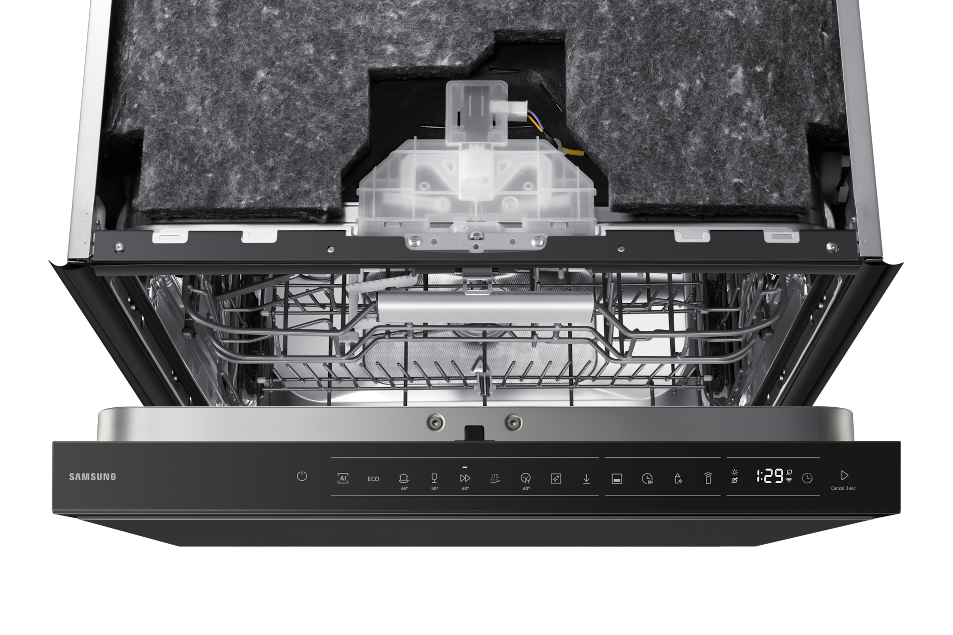 DW90H Unterbau, 60 cm, EEK: A-20%, 14 Maßgedecke Control-Panel Black 