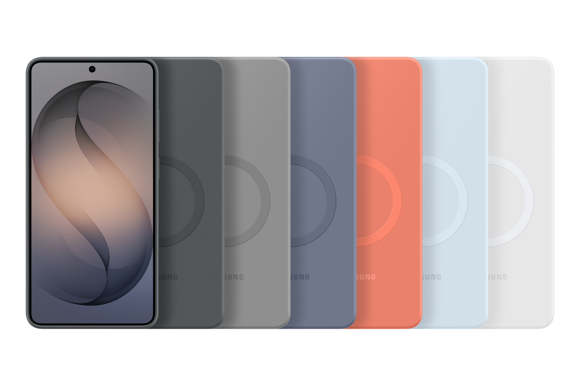 Silicone Magnet Case für das Galaxy S26 Ultra Set-Cut Black 