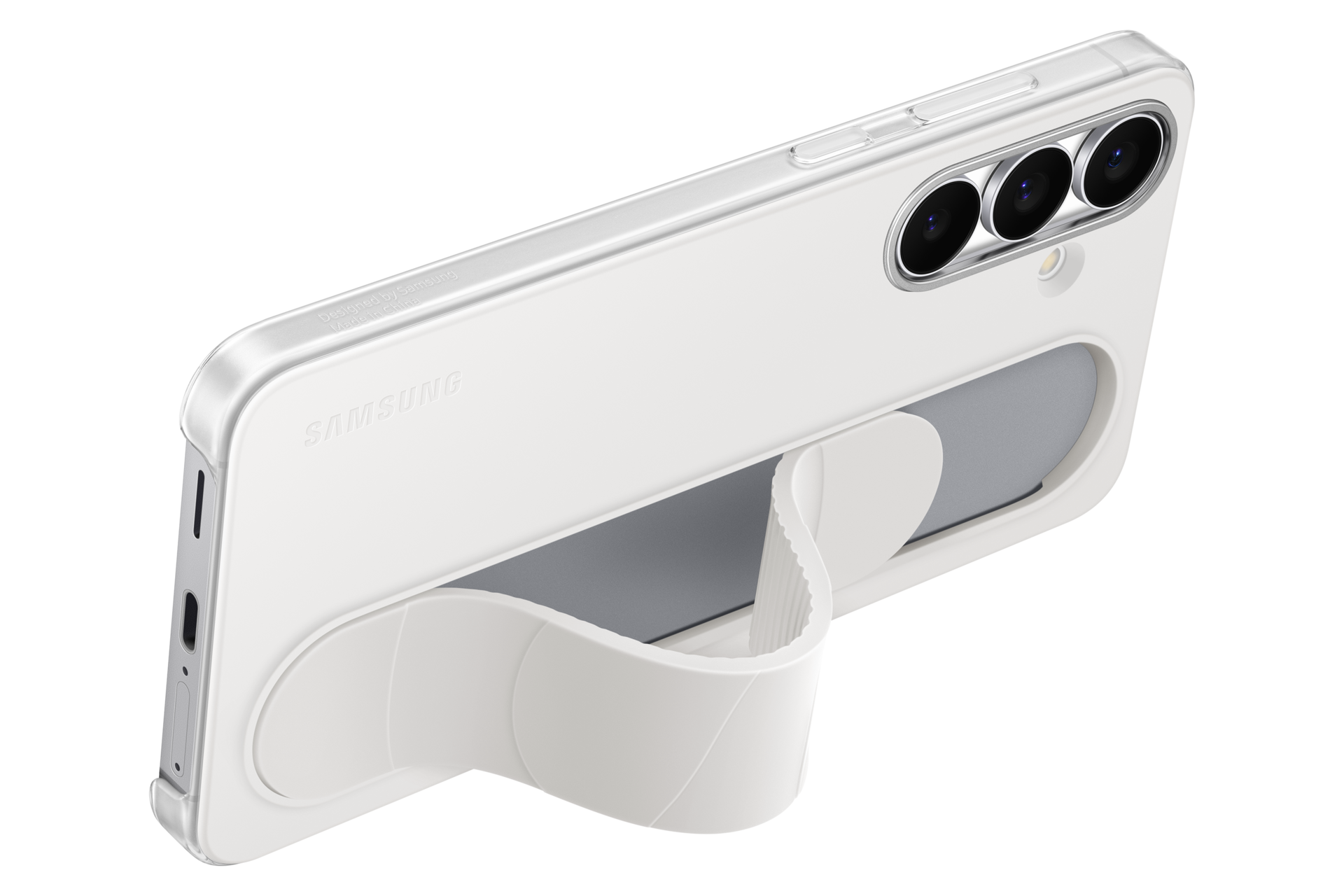 Standing Grip Case für das Galaxy S25 FE Dynamic White 