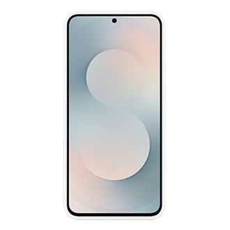 Silicone Case für das Galaxy S25 FE Back White 