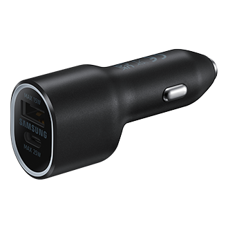 40W Car Charger Duo black