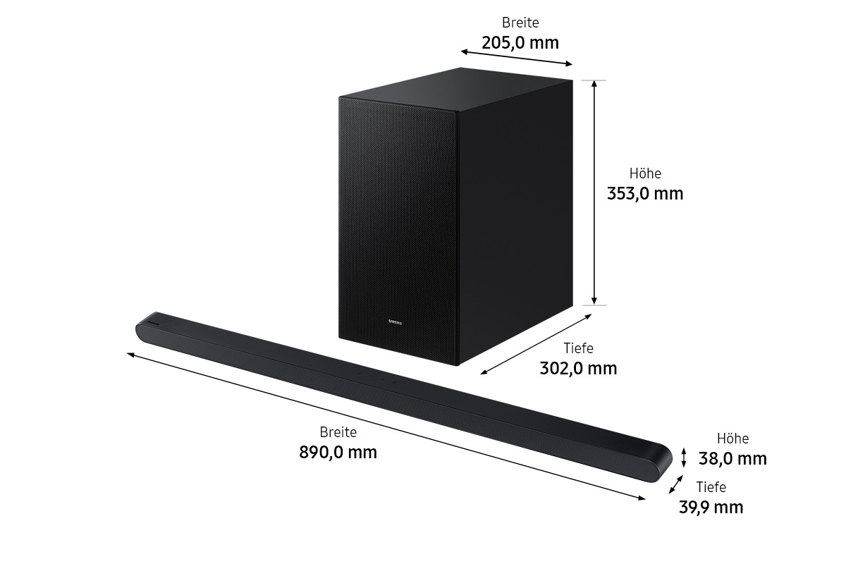dimensionen soundbar 