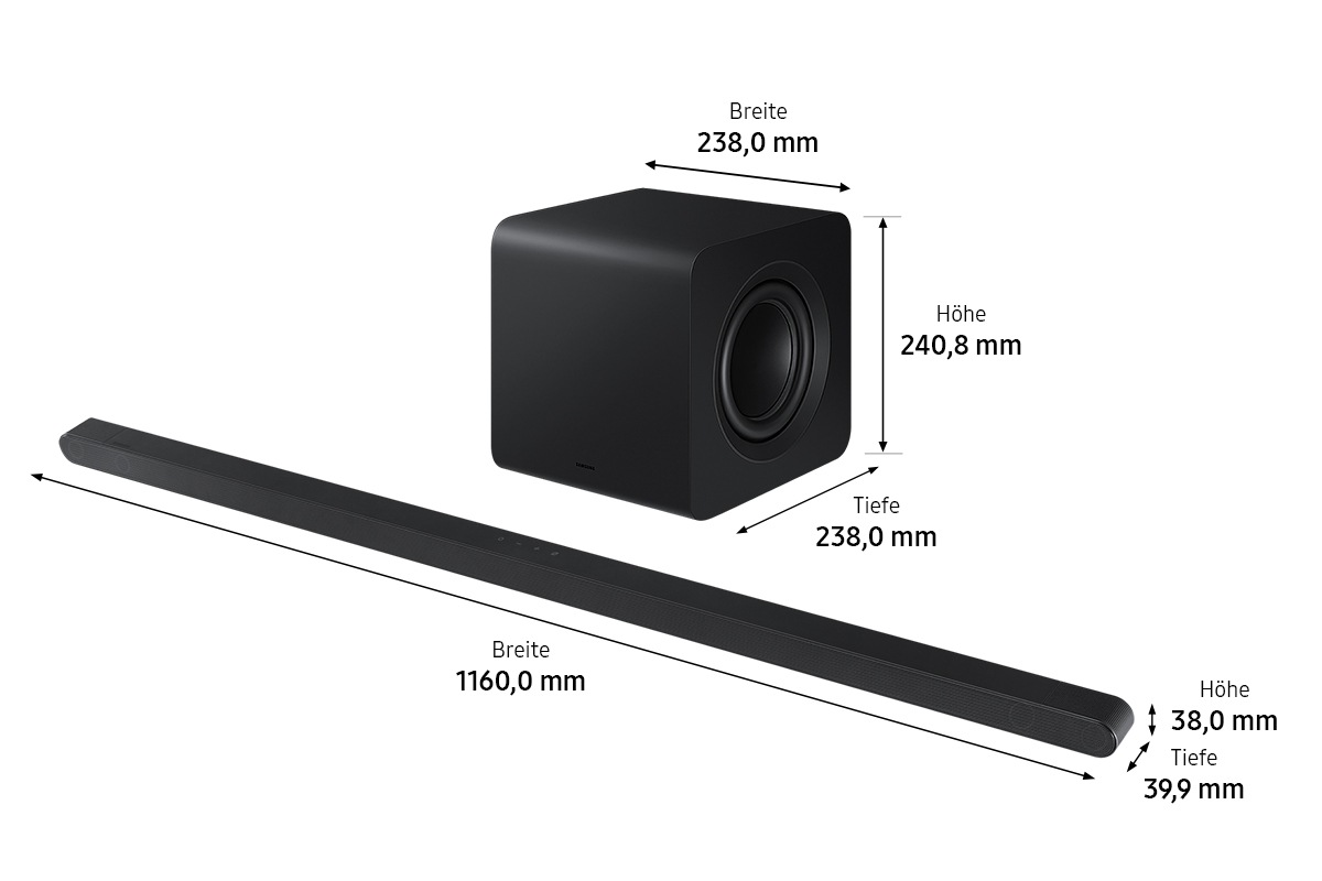 dimensionen soundbar