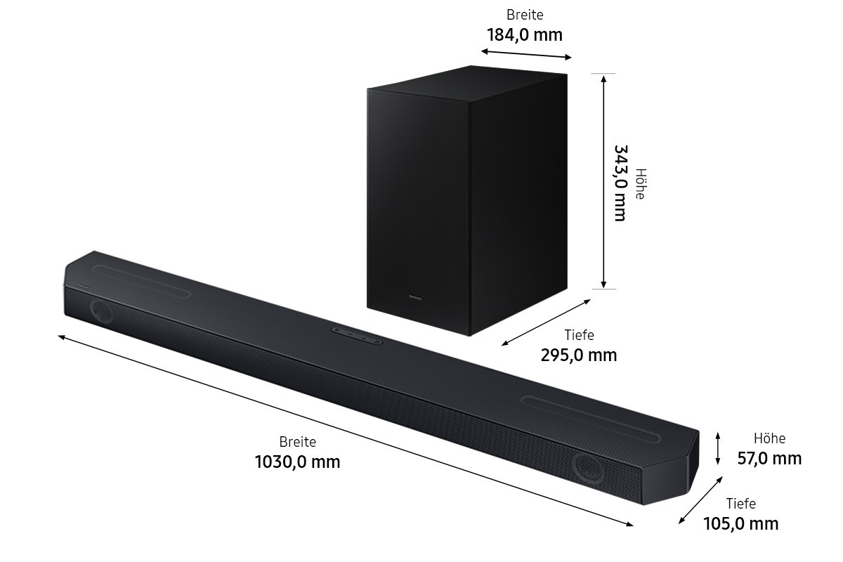 Dimension Image Soundbar 