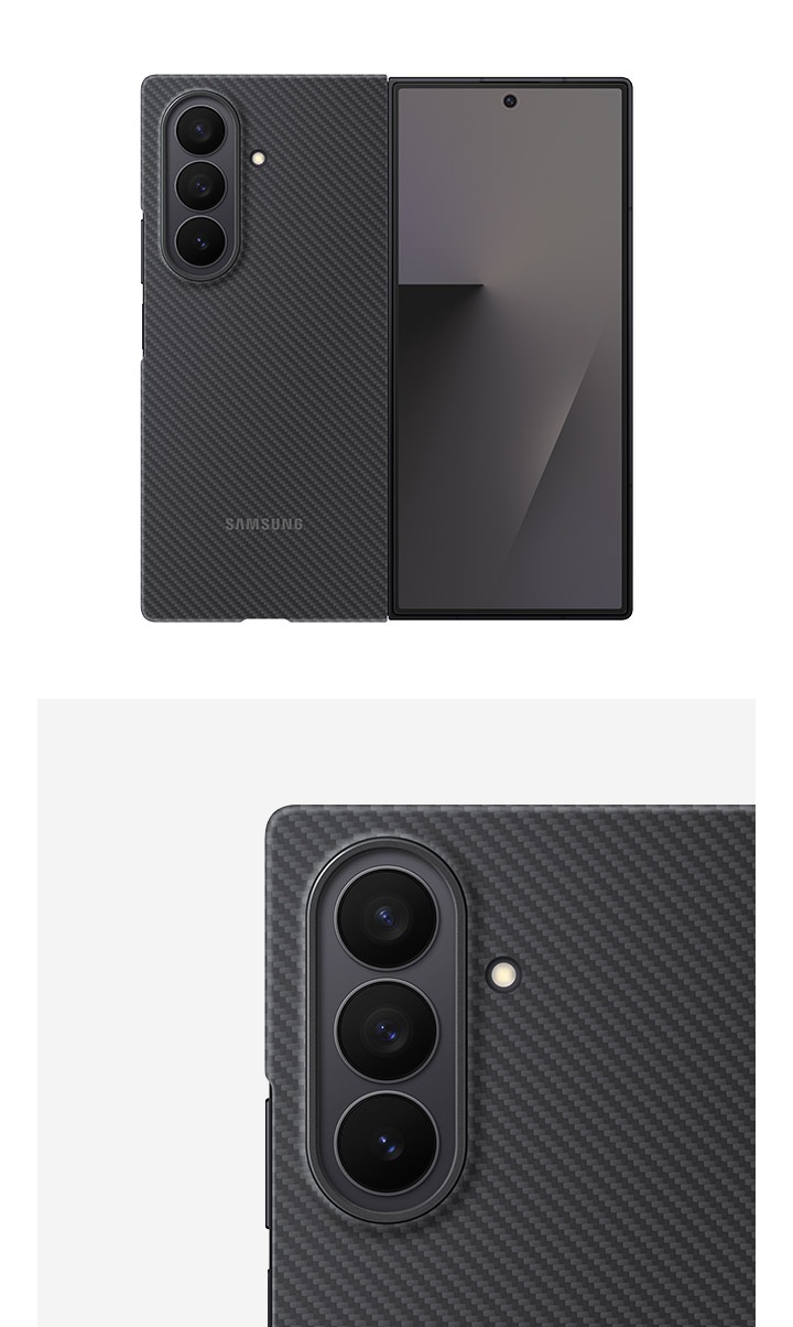 Carbon Shield Case für das Galaxy Z Fold 7 | Black | Samsung DE