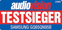 Audiovision, Sehr Gut (91/100), Testsieger, Referenz, Highlight, Ausgabe 02/2023, GQ65QN95B, Im Vergleichstest: 4 TVs.