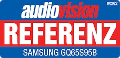 audiovision, Referenz, Ausgabe 8/2022, zum Samsung GQ65S95B, Einzeltest