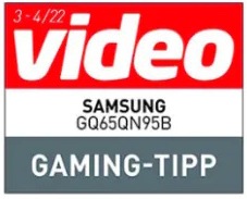 video, Gaming-Tipp, Ausgabe 3–4/2022, zum Samsung GQ65QN95B, Einzeltest.