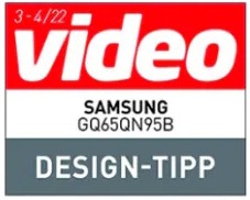 video, Design-Tipp, Ausgabe 3–4/2022, zum Samsung GQ65QN95B, Einzeltest.