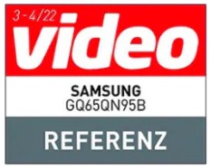 video, Referenz, Ausgabe 3–4/2022, zum Samsung GQ65QN95B, Einzeltest.