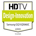 HDTV, Design-Innovation, Ausgabe 2/2023, zum Samsung GQ75QN900C, Einzeltest.