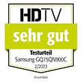 HDTV, sehr gut, Ausgabe 2/2023, zum Samsung GQ75QN900C, Einzeltest.