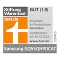 Stiftung Warentest, gut (1,9), test.de, veröffentlicht am 30.10.2023, zum Samsung GQ55QN90CAT, Einzeltest.