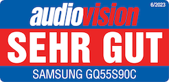 Audiovision, Sehr Gut (92/100), Ausgabe 6/23, S.44-45, GQ55S90C, Einzeltest.