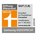 Stiftung Warentest, gut (1,9), test.de, veröffentlicht am 11.8.2023, zum Samsung GQ55S90CAT, Einzeltest.