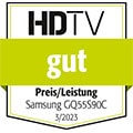 HDTV, gut, Ausgabe 3/2023, zum Samsung GQ55S90C, Einzeltest.