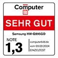 * Computer Bild, sehr gut (1,3), computerbild.de, 03.03.2024, zur Samsung HW-Q995GD, Einzeltest. 