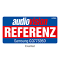 * audiovision, Referenz, Ausgabe 4/2024, zum Samsung GQ77S95D, Einzeltest.