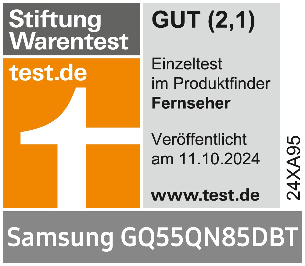 Stiftung Warentest Gesamturteil Gut (2,1)