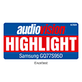 * Audiovision Highlight, Ausgabe 4/2024, zum Samsung GQ77S95D, Einzeltest.